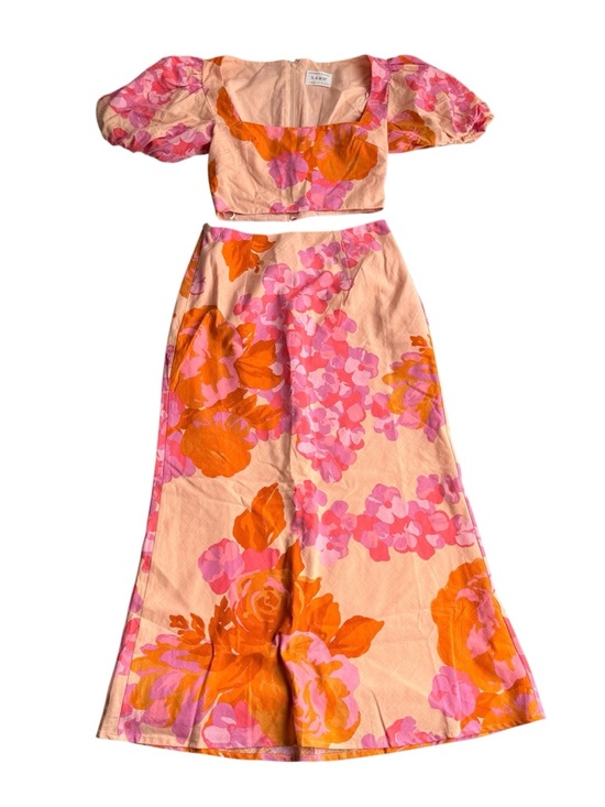 SABO Dresses & Skirts - SABO Aleksandra 100% Cotton Floral Print Set - Top XS/Skirt S